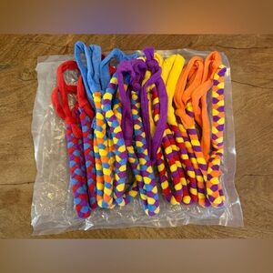 Colorful Braided Chewlery Necklace Set of 10
